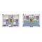 Blue Madras Plaid Print  Indoor Rectangular Burlap Pillow (Front and Back)