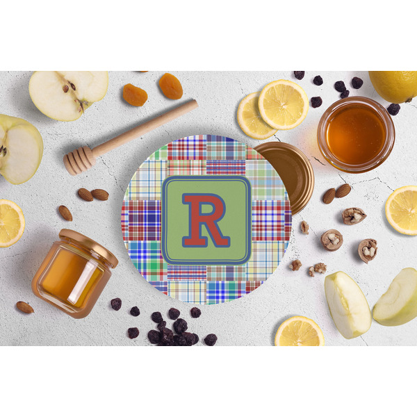 Blue Madras Plaid Print Jar Opener - Lifestyle Image