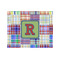 Blue Madras Plaid Print 500 pc Jigsaw Puzzle (Personalized)