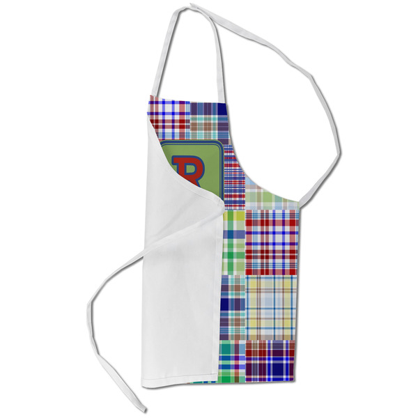 Blue Madras Plaid Print Kid's Aprons - Small - Main