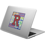 Blue Madras Plaid Print Laptop Decal (Personalized)