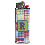 Blue Madras Plaid Print Case for BIC Lighters (Personalized)