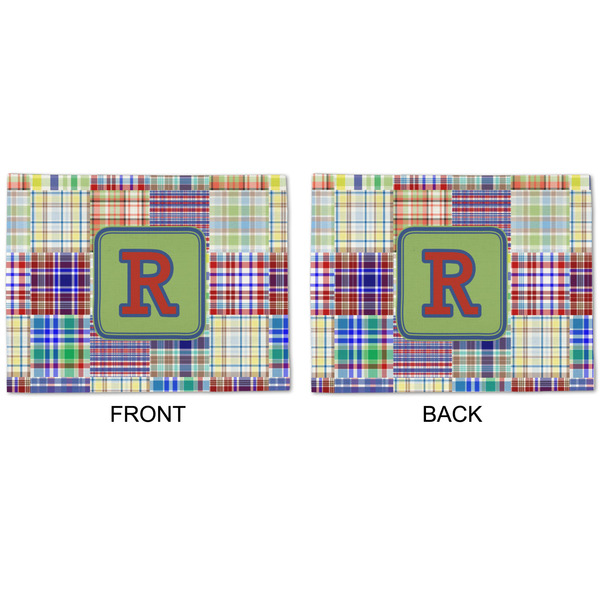 Blue Madras Plaid Print Linen Placemat - APPROVAL (double sided)