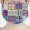 Blue Madras Plaid Print Face Mask Cover
