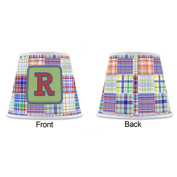 Blue Madras Plaid Print Poly Film Empire Lampshade - Approval