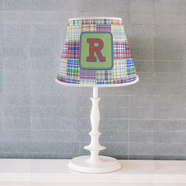 Blue Madras Plaid Print Poly Film Empire Lampshade - Lifestyle