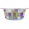Blue Madras Plaid Print Stainless Steel Dog Bowl - Small (Personalized)