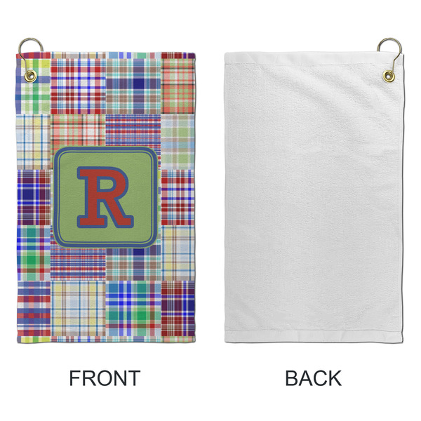 Blue Madras Plaid Print Microfiber Golf Towels - Small - APPROVAL