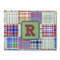 Blue Madras Plaid Print Microfiber Screen Cleaner (Personalized)