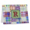 Blue Madras Plaid Print Note cards (Personalized)