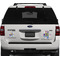 Blue Madras Plaid Print Personalized Car Magnets on Ford Explorer
