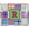 Blue Madras Plaid Print Placemat with Props