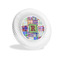 Blue Madras Plaid Print Plastic Party Appetizer & Dessert Plates - 6" (Personalized)