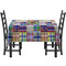 Blue Madras Plaid Print Tablecloth (Personalized)