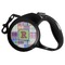 Blue Madras Plaid Print Retractable Dog Leash - Small (Personalized)