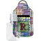 Blue Madras Plaid Print Hand Sanitizer & Keychain Holder - Small (Personalized)