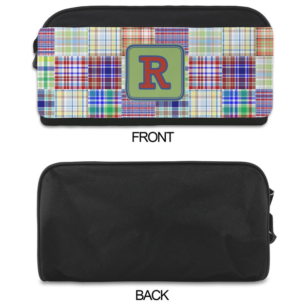 Blue Madras Plaid Print Shoe Bags - APPROVAL