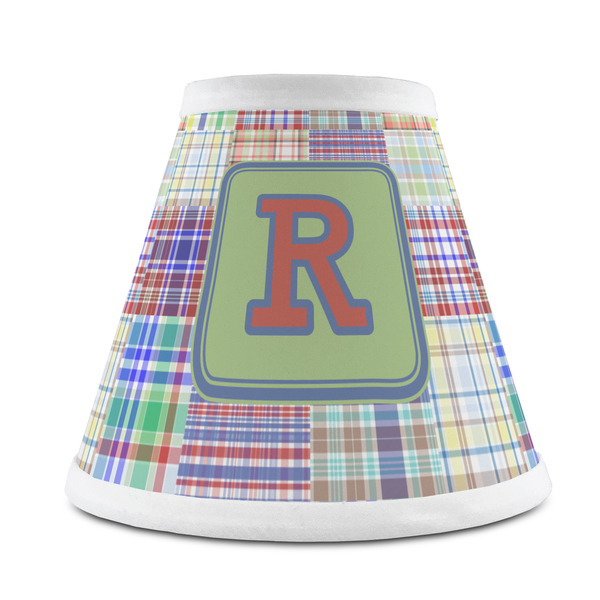 Custom Blue Madras Plaid Print Chandelier Lamp Shade (Personalized)