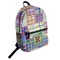 Blue Madras Plaid Print Student Backpack Front