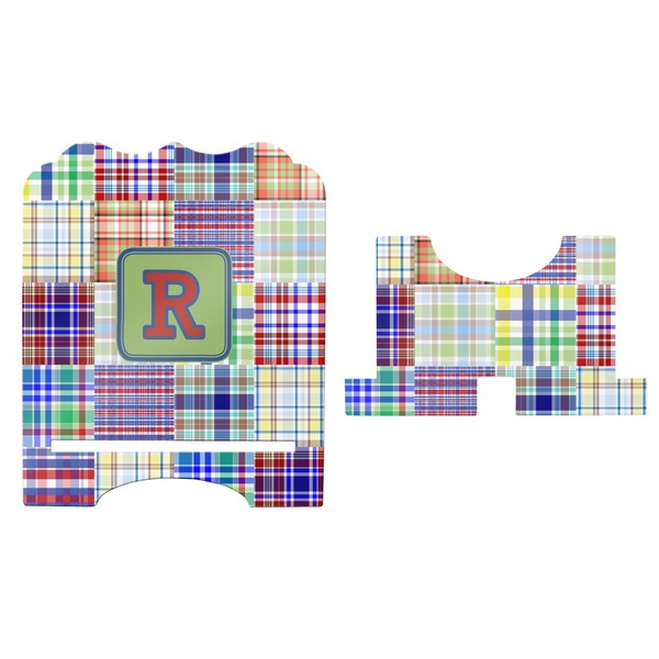 Blue Madras Plaid Print Stylized Tablet Stand - Apvl