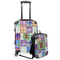 Blue Madras Plaid Print Suitcase Set 4 - MAIN