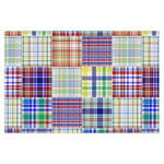 Blue Madras Plaid Print Tissue Paper Sheets - X-Large - Heavyweight