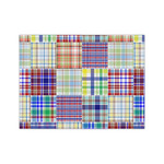 Blue Madras Plaid Print Tissue Paper Sheets - Medium - Lightweight