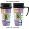 Blue Madras Plaid Print Travel Mugs - with & without Handle