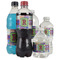 Blue Madras Plaid Print Water Bottle Label - Multiple Bottle Sizes