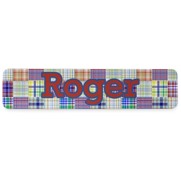 Blue Madras Plaid Print Wrist Rest - Apvl