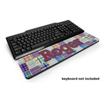 Blue Madras Plaid Print Keyboard Wrist Rest (Personalized)