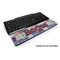 Blue Madras Plaid Print Keyboard Wrist Rest (Personalized)