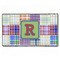 Blue Madras Plaid Print XXL Gaming Mouse Pad - 24" x 14" (Personalized)