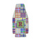 Blue Madras Plaid Print Zipper Bottle Cooler (Personalized)