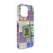 Blue Madras Plaid Print iPhone Case - Plastic - iPhone 13 Pro (Personalized)