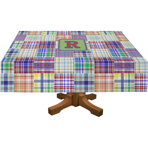Blue Madras Plaid Tablecloths (Personalized)