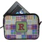 Blue Madras Plaid Print Tablet Case / Sleeve (Personalized)