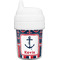 Nautical Anchors & Stripes Baby Sippy Cup (Personalized)