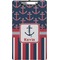 Nautical Anchors & Stripes Clipboard (Legal Size) (Personalized)