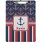 Nautical Anchors & Stripes Clipboard (Personalized)