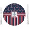 Nautical Anchors & Stripes Dinner Plate