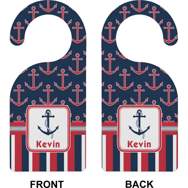 Nautical Anchors & Stripes Door Hanger (Approval)