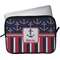 Nautical Anchors & Stripes Laptop Sleeve (13" x 10")