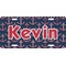 Nautical Anchors & Stripes Front License Plate (Personalized)
