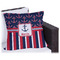 Nautical Anchors & Stripes Outdoor Pillow