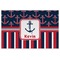 Nautical Anchors & Stripes Personalized Placemat (Front)