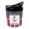 Nautical Anchors & Stripes Personalized Plastic Ice Bucket