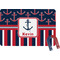 Nautical Anchors & Stripes Rectangular Fridge Magnet (Personalized)