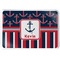 Nautical Anchors & Stripes Serving Tray (Personalized)