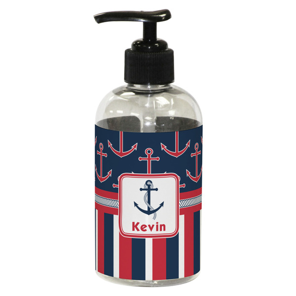 Nautical Anchors & Stripes Small Soap/Lotion Bottle